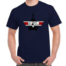 Top Gun Retro Logo Tom Cruise Val Kilmer Navy T-shirt 2024 - buy cheap