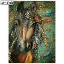 5d diy diamond painting horse animal full square / round drill crystal mosaic 3D new arrival diamond embroidery kit 2024 - buy cheap