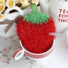 Non-stick 0il Microfiber Cleaning Cloth Cute Little Strawberry Washing Towels Free Detergent  Kitchen Dishcloth 3 Pieces/Lot 2024 - buy cheap