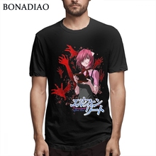 Camiseta de algodón con estampado de alta calidad para hombre, camisa con diseño impreso de elffen Lied, de talla grande, 100% 2024 - compra barato