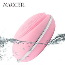 Electric cleanser facial cleansing brush mini electric facial brush waterproof silicone facial brush beauty tools 2024 - buy cheap
