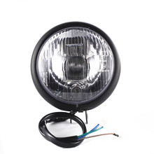 Motorcycle Universal 12V Round Headlight Head Light Lamp For Honda Yamaha Kawasaki Suzuki Cruiser Chopper Touring 2024 - compra barato