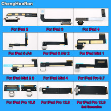 Chenghaoran usb carregador conector de carregamento de energia porto plug cabo flexível para ipad 2/3/4 5 6 ar 2 mini 1 2 3 4 pro 9.7 10.5 12.9 2024 - compre barato
