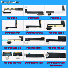 ChengHaoRan USB Charger Connector Power Charging Port Plug Flex Cable For iPad 2 3 4 5 6 Air 2 Mini 1 2 3 4 Pro 9.7 10.5 12.9 2024 - buy cheap