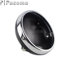 Carcasa redonda para faro delantero de motocicleta, 7 pulgadas, para Harley, Honda, Kawasaki, Suzuki, Yamaha, Cafe, Racer, Curiser 2024 - compra barato