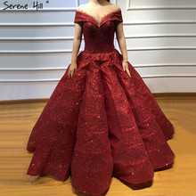 New Bride Sleeveless Luxury Fashion Wedding Princess Dresses 2021 Sequin Glitter High-end Wedding Gown 66694 2024 - buy cheap