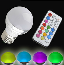 Free shipping Led Lamp E27 220V 3w RGBLed Bulb E27 360 Degree White Warm White Energy Saving Led Light Brand Wholesale Lot 2024 - buy cheap