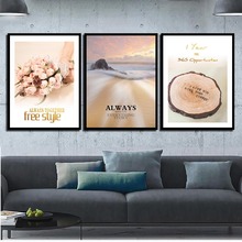 Landscape Flower Lovely Stump Nordic Posters Canvas Prints Painting Space Wall Art Pictures For Room Home Decoration Unframed 2024 - buy cheap