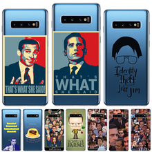 Faces of Michael Scott Office Soft TPU Case Cover For Samsung Galaxy S10 Plus S10 E S6 S7 Edge S8 S9 Plus S10e S5 Mini Note 8 9 2024 - buy cheap