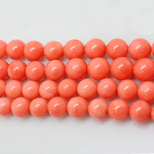 Accesorios de joyería de cuentas de Coral naranja, piedra Natural, 4, 6 y 8mm, Envío Gratis 2024 - compra barato
