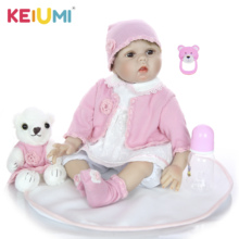 Keiumi-boneca realista, 22 polegadas, 55 cm, silicone macio, brinquedo para meninas, presente de natal e aniversário 2024 - compre barato