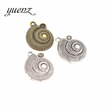 YuenZ 5 pcs 2 color Antique Sliver animal conch Charm fit for Bracelets Necklace DIY Metal Jewelry 25*19mm D721 2024 - buy cheap