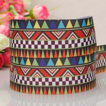 free shipping 50 yards 1/2 " 38 mm India totem pattern print grosgrain tape ribbon 2024 - buy cheap