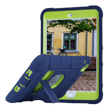С подставкой и подставкой для детей mini3 чехол для iPad mini 1 2 3 7,9 дюймов планшет ударопрочный Силикон + PC прочный защитный чехол Чехол + ручка 2024 - купить недорого