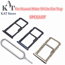 5Pcs Sim Tray For Huawei Mate 10 Lite Micro SIM Card Tray Slot Holder SIM Slot With Eject Pin Needle Tool Repair Parts 2024 - buy cheap