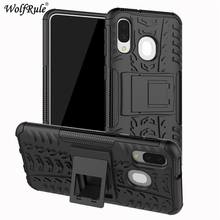 Capa dupla camada para samsung galaxy a40, armadura tpu + pc, à prova de choque, proteção para samsung galaxy a40 2024 - compre barato