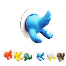 New Lovely Cartoon Animal Tail Shape Sucker Kitchen Bathroom Wall Hook Strong Vacuum Suction Cup 2024 - buy cheap