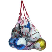 Bolsa de red para balón de fútbol, red para balón de baloncesto portátil, para exteriores, 10 bolas 2024 - compra barato