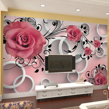 beibehang custom wallpaper 3D Photo mural rose pattern Living room bedroom sofa Background murals papel de parede 3d wallpaper 2024 - buy cheap