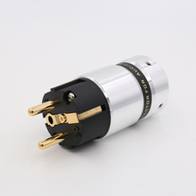 Hi End  Audio  24k Gold Plated Schuko Power plug DIY Mains power cable 2024 - buy cheap