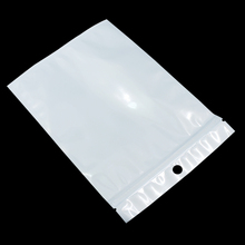 Wholesale 14*20cm White / Clear Self Seal Zipper Plastic Storage Packaging Bag Zip Lock Ziplock Bag Retail Package W/ Hang Hole 2024 - buy cheap
