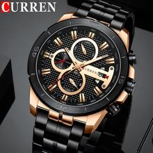 CURREN New Watch Men Fashion Business Watches Men's Casual Waterproof Quartz Wristwatch Blue Steel Clock Relogio Masculino 8337 2024 - buy cheap