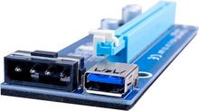 PCI-E PCI E Express 1x до 16x Райзер-расширитель адаптера, карта с 50 см USB 3,0 кабелем питания для биткоина 2024 - купить недорого