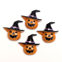 LF 20Pcs Mixed Resin Halloween Brown Ghost Decoration Crafts Flatback Cabochon Embellishments For Scrapbooking Diy Accessories 2024 - buy cheap