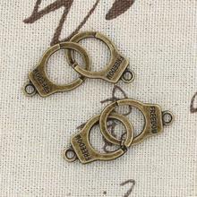 10pcs Charms handcuffs freedom 23x15mm handmade Craft pendant making fit,Vintage Tibetan Bronze,DIY for bracelet necklace 2024 - buy cheap
