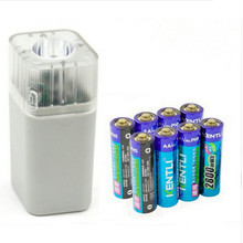 8 Uds 1,5 v 3000mWh li-polímero r batería de litio recargable AA + cargador de 4 ranuras w/linterna LED función 2024 - compra barato