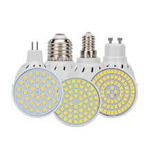 4 piezas LED Spotlight GU10 MR16 E27 E14 36 60 80 LED 220 V 110 V llevó la luz de bulbo crecer lámpara de luz lampadada SMD2835 lámparas de punto 2024 - compra barato