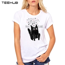 Женская футболка с принтом TEEHUB, Повседневная футболка с коротким рукавом, новинка 2019 2024 - купить недорого