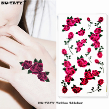 Buy Nu Taty Purple Flowers Temporary Tattoo Body Art Arm Flash Tattoo Stickers 17 10cm Waterproof Fake Painless Tattoo Sticker In The Online Store Personal Tool Supplies Store At A Price Of 1 59 Usd