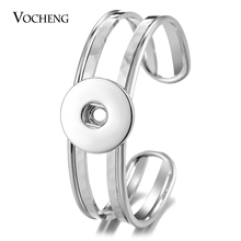 Open Bangle Ginger Snap Jewelry Double Vocheng Interchangeable for 18mm Button NN-592 2024 - buy cheap