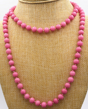 Dyy 915 + + + novo bonito 8mm rosa rhodochroite contas colar de jóias 36" 2024 - compre barato