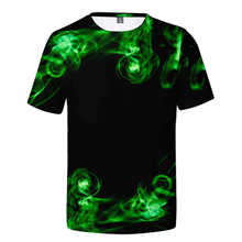 WAMNI Fire Sleeve T shirt Summer 3D Top Men Harajuku Cool Green Fire Loose Tee Shirt men Streetwear ropa deportiva hombre 2024 - buy cheap