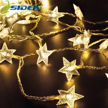 OSIDEN 2M 20LEDs 3AA Battery Powered STAR Shaped Theme LED String Fairy Lights Christmas Holiday Wedding Decoration Party Light 2024 - buy cheap