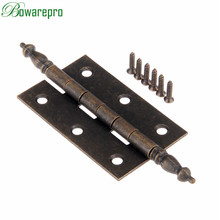 bowarepro 127*76mm Antique Bronze Crown Head Hinge 6 Holes Jewelry Gift Box Decorative Hinge for Cabinet Furniture Accessories*1 2024 - buy cheap