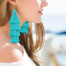 4 Layered Bohemian Fringed Cheap Statement Tassel Earrings Women Long Drop Dangle Earrings Jewelry Boho Jewelry High Quality 2024 - buy cheap