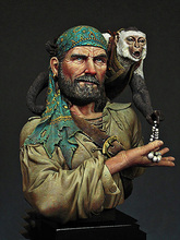 1/12 Scale Resin Bust Building Kit Pirate of the Caribbean and monkey 2024 - buy cheap