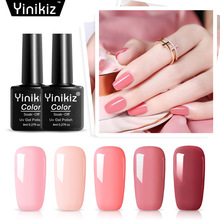 Yinikiz Nail Gel Polish 8ML Pink Series Long-Lasting Soak-off UV&LED Nail Art Gel Manicure Glue Varnish 2024 - buy cheap