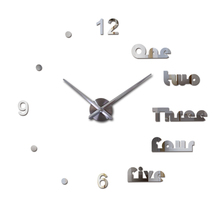 New 3d wall clock diy clocks reloj de pared Quartz watch Living Room Simple Love Circular Acrylic mirror stickers horloge 2024 - buy cheap