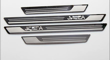 Nuevo y excelente para Jetta MK6 2011, 2012, 2013, 2014, 2015 accesorios de acero inoxidable para placa de alféizar de acero estilo de coche 2024 - compra barato