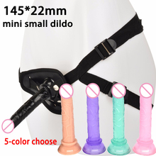 Lesbiana STRAP on strapless dildo bragas realista pene mini dildo con ventosa correas en consoladores juguetes sexuales para mujer 2024 - compra barato