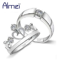 Almei-anillos de boda de plata de ley, joyería femenina, estilo veraniego, a la moda, abalorio de amor, barato, J413 2024 - compra barato