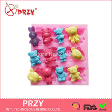 Little Bear Series Modelling Chocolate Mold Silicon Fondant Cake Decoration Mold Wholesale Fondant Mold Moulds Silicone Rubber 2024 - buy cheap