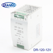 DIANQI Din rail power supply 120w 12V 24V 48V power suply 120w power supply ac dc converter dr-120-12 dr-120-24 dr-120-48 2024 - buy cheap