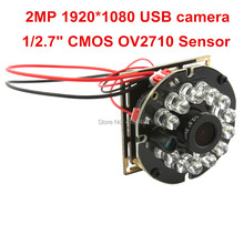 2MP 1080P Full HD night vision 2.1mm lens CMOS OV2710 MJPEG 30fps/60fps/120fps high frame video security USB Camera board 2024 - buy cheap