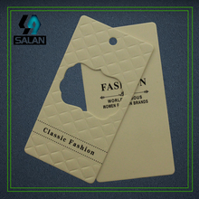 Custom embossed logo paper Cardboard printed clothing Price Hang Tag swing Gift Tag Garment labels bookmarks 2024 - buy cheap