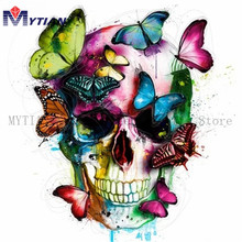 MYTIAN 5D DIY Diamond Painting Skull Butterfly Cross Stitch Kits Full Square&Round Rhinestone Diamond Embroidery Home Decoration 2024 - buy cheap